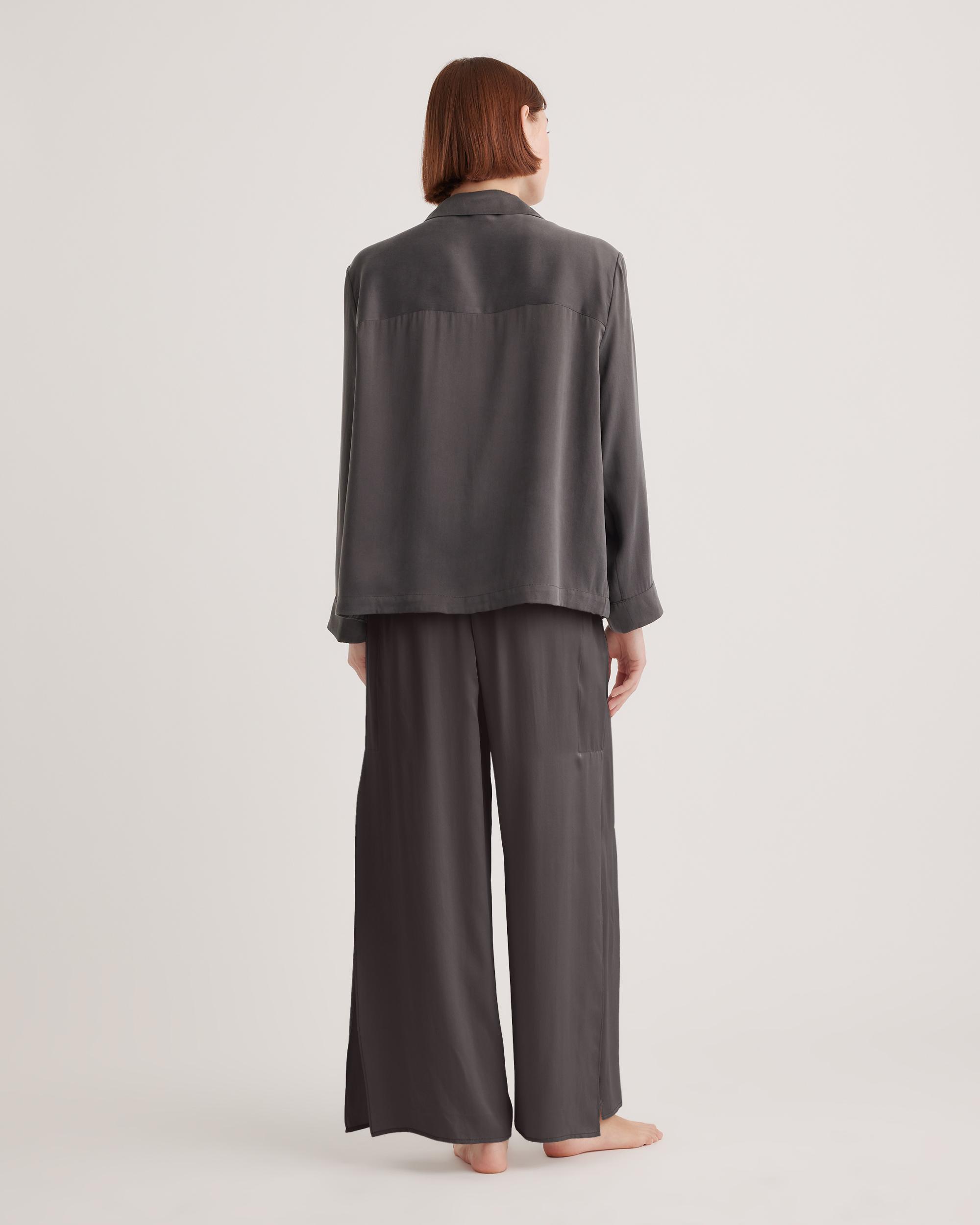 Quince | Women's Pajama Long Sleeve Top Size XL, Mulberry Silk Product Image