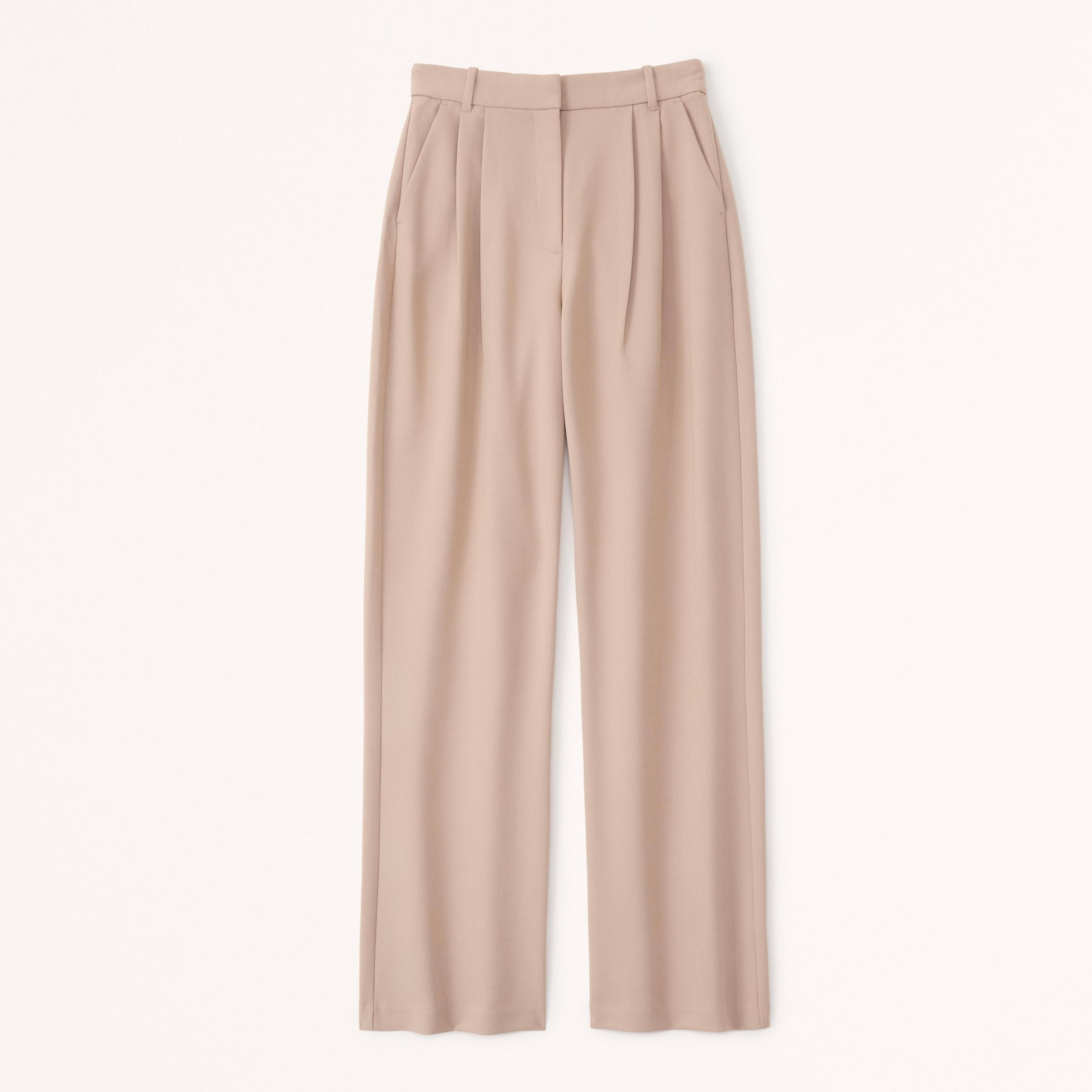 Curve Love A&F Sloane Tailored Wide Leg Pant Product Image