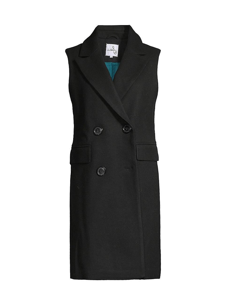Womens Double-Breasted Longline Vest Product Image