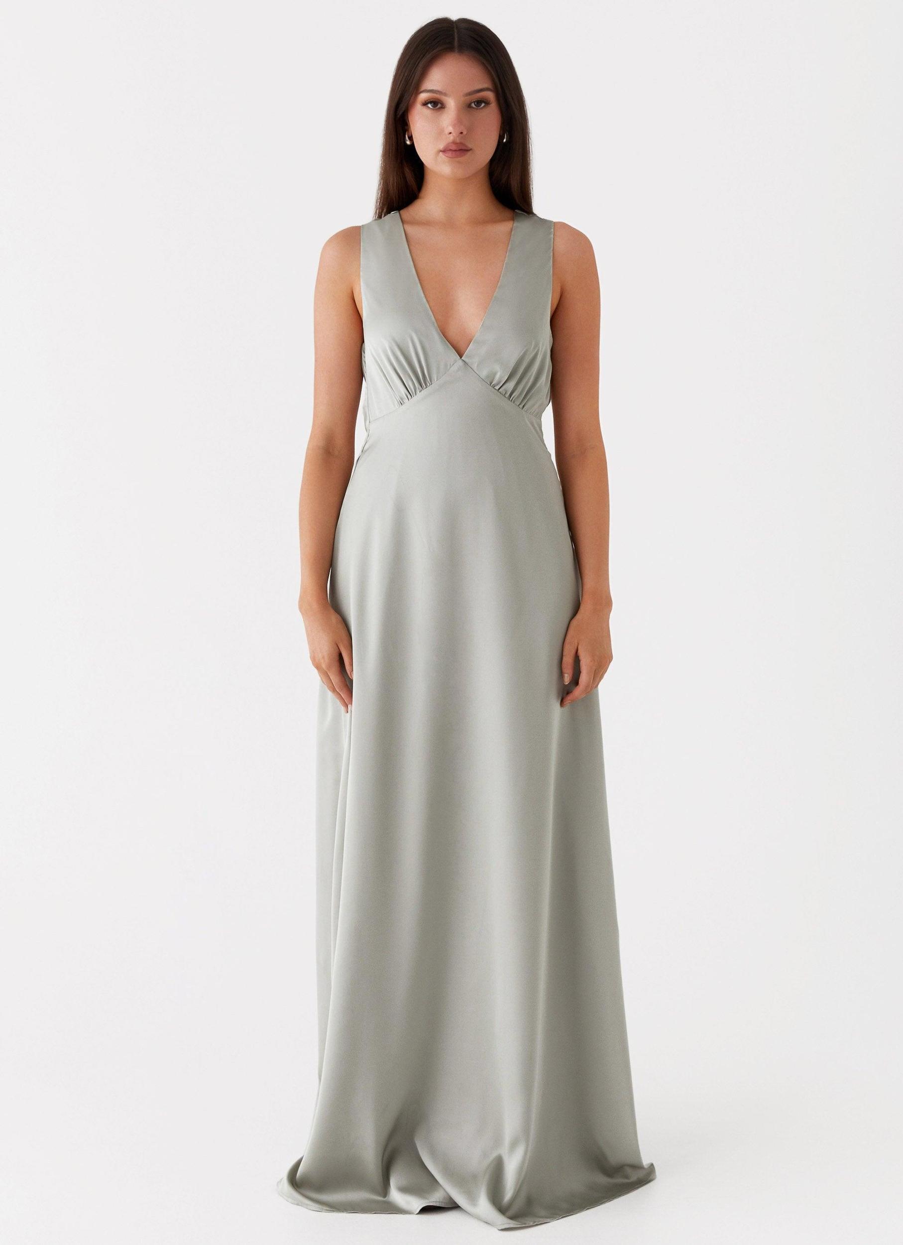 Winnie Cowl Back Maxi Dress - Sage Product Image