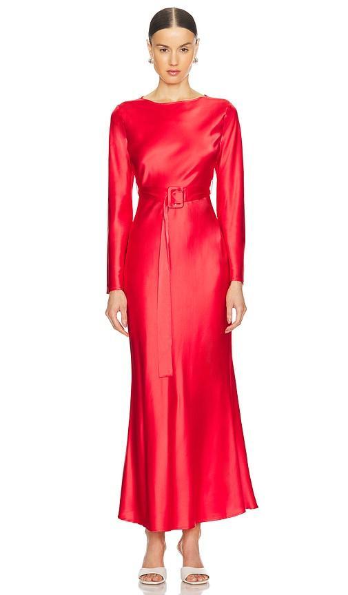 x REVOLVE Silk Estelle Dress THE MODE Product Image