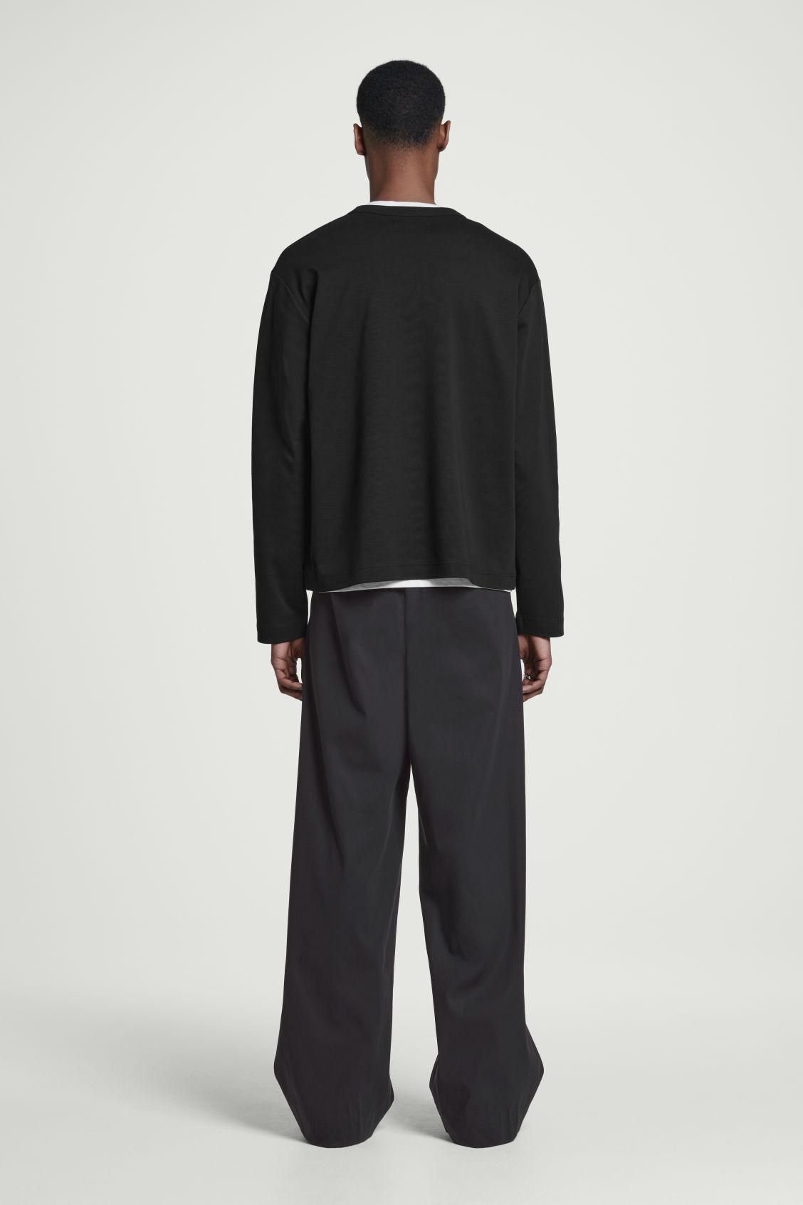 RELAXED COTTON-JERSEY LONG-SLEEVED T-SHIRT Product Image