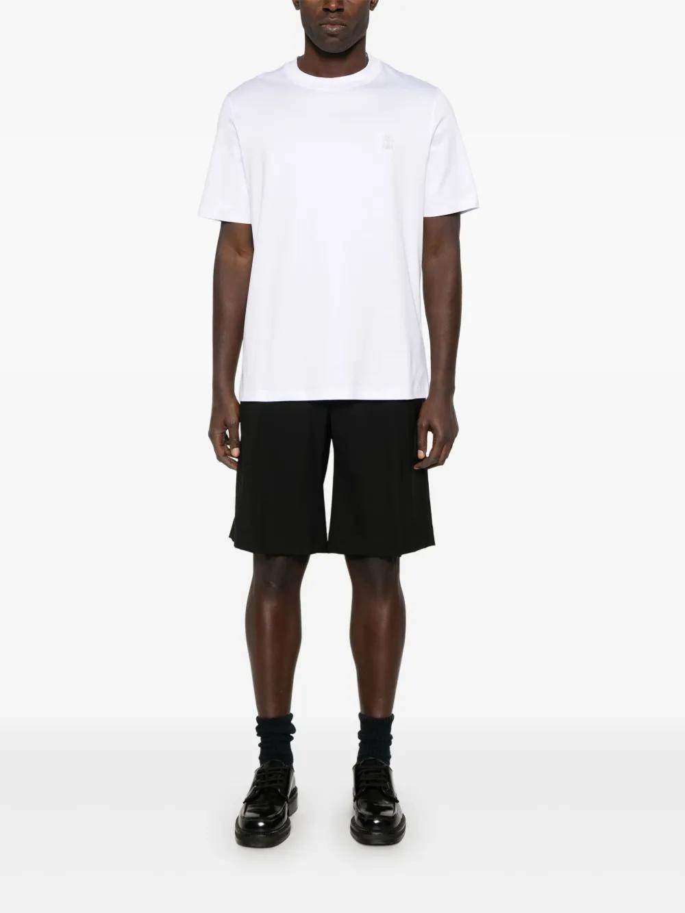 BRUNELLO CUCINELLI Cotton Crew Neck T-shirt In White Product Image