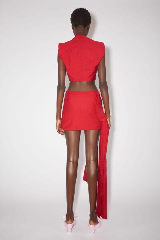 Satin bow mini skirt Product Image