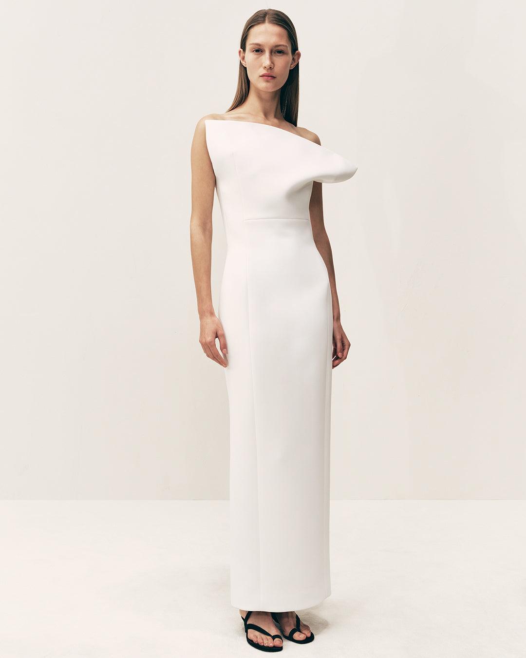 Cato Dress in Chalk Product Image