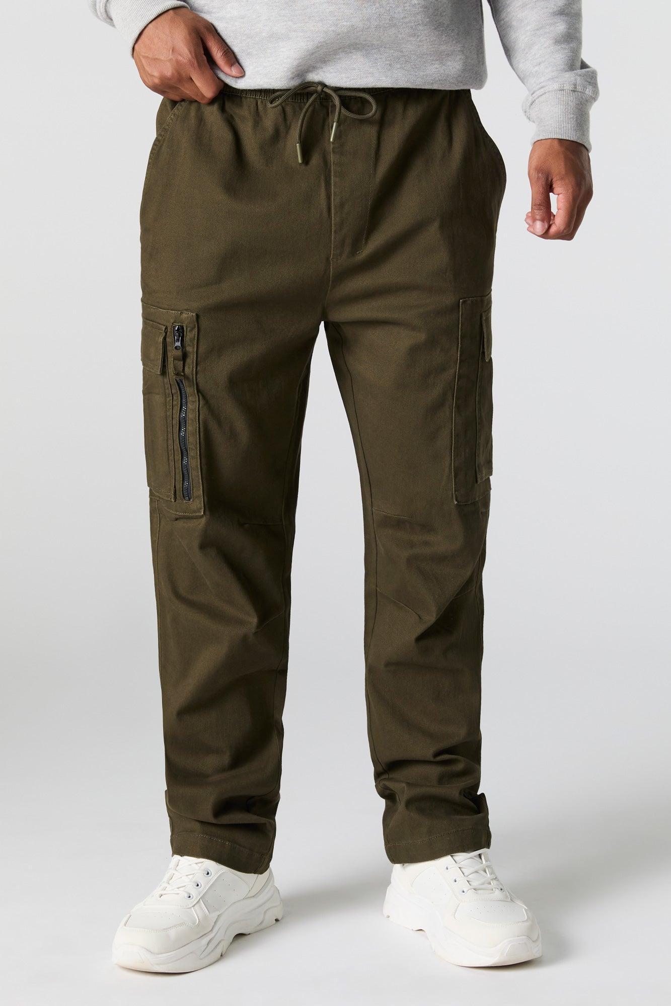 Zip Pocket Drawstring Cargo Pant Male Product Image
