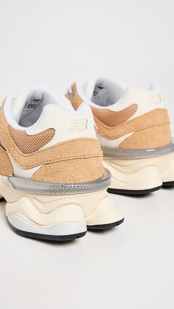 New Balance 9060 Unisex Sneakers Beige/Beige M 12 Product Image