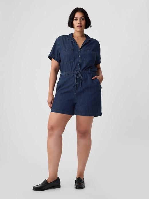 Denim Romper Product Image