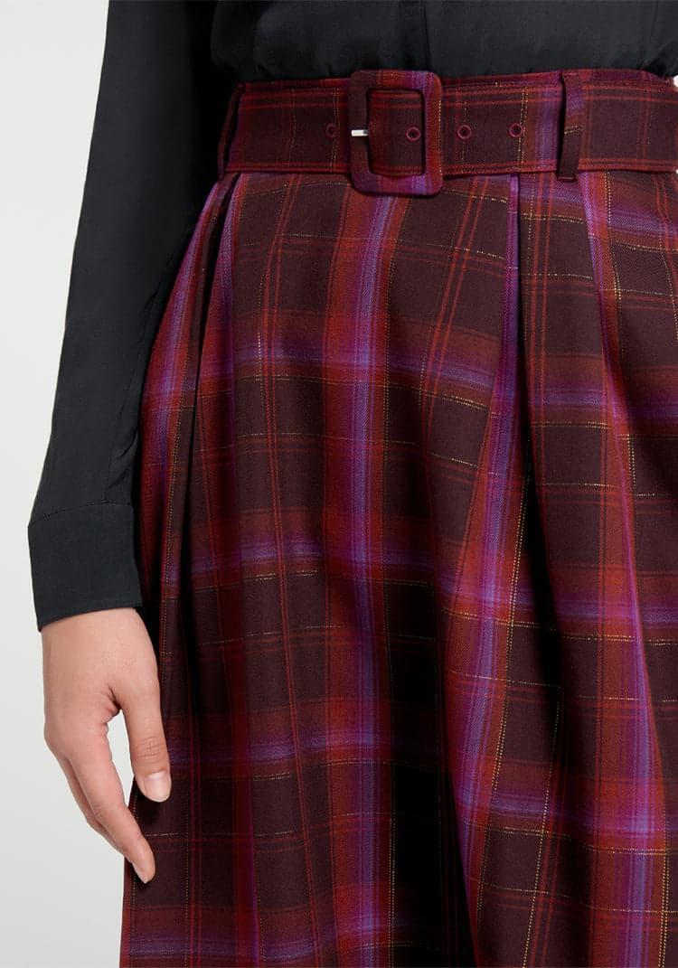 Perfect Timing Belted Circle Skirt Product Image