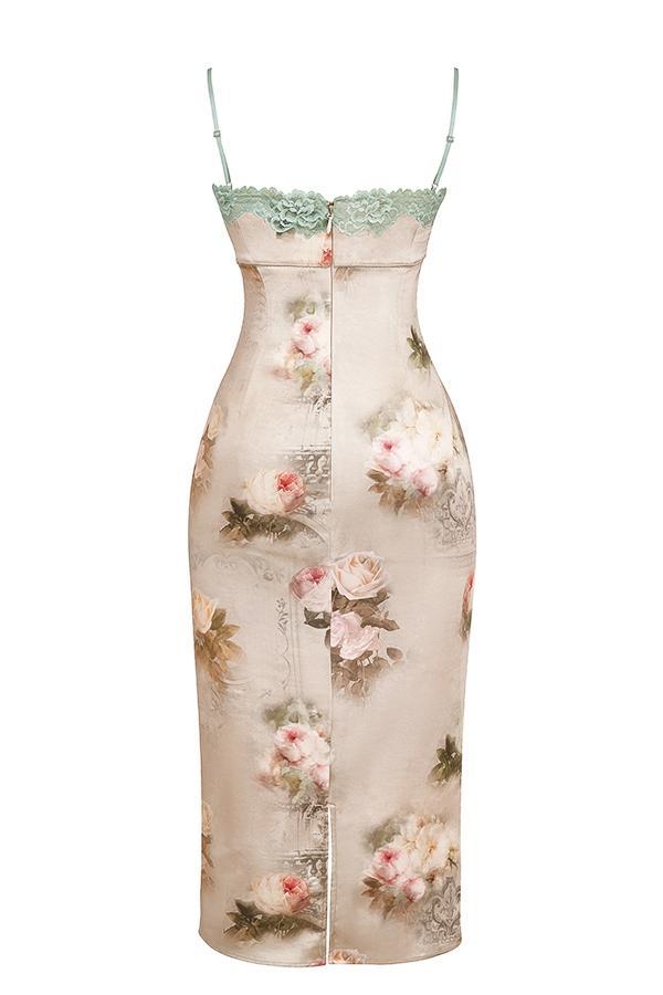 Venus Vintage Floral Midi Dress Product Image