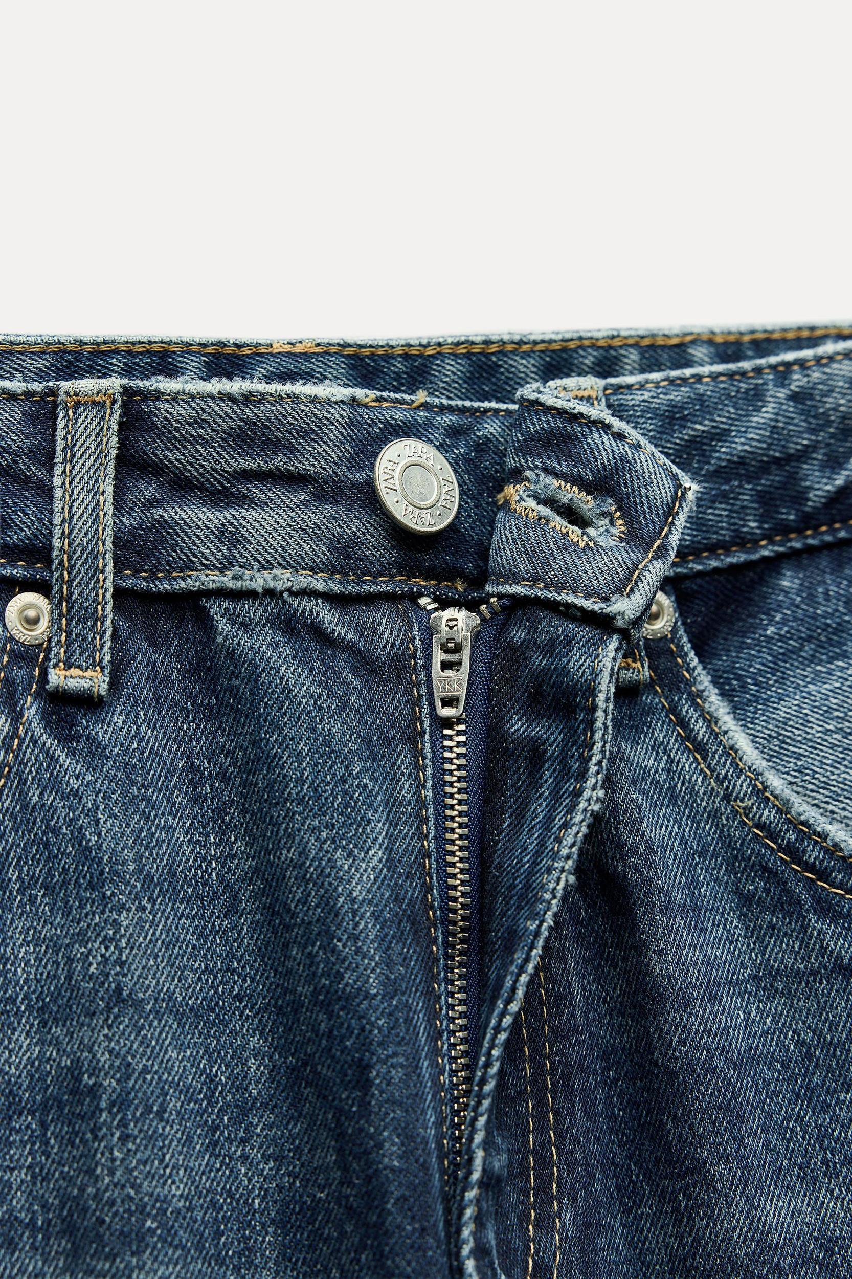 MID WAIST TRF CURVED LEG BALLOON JEANS Product Image