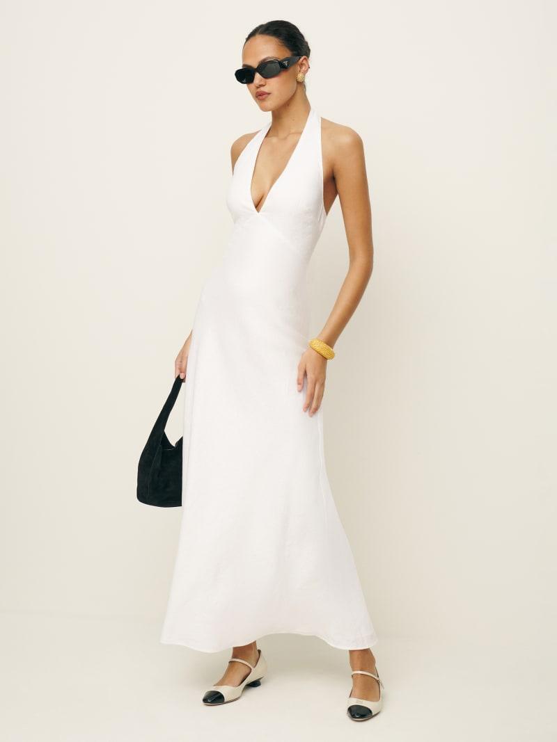 Petites Delilah Linen Dress Product Image