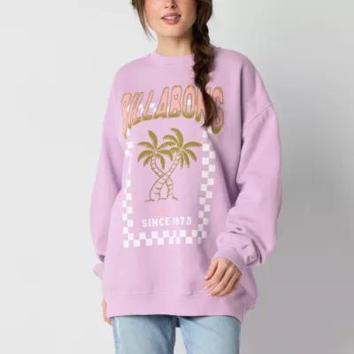 Billabong Juniors Womens Crew Neck Long Sleeve Sweatshirt Product Image