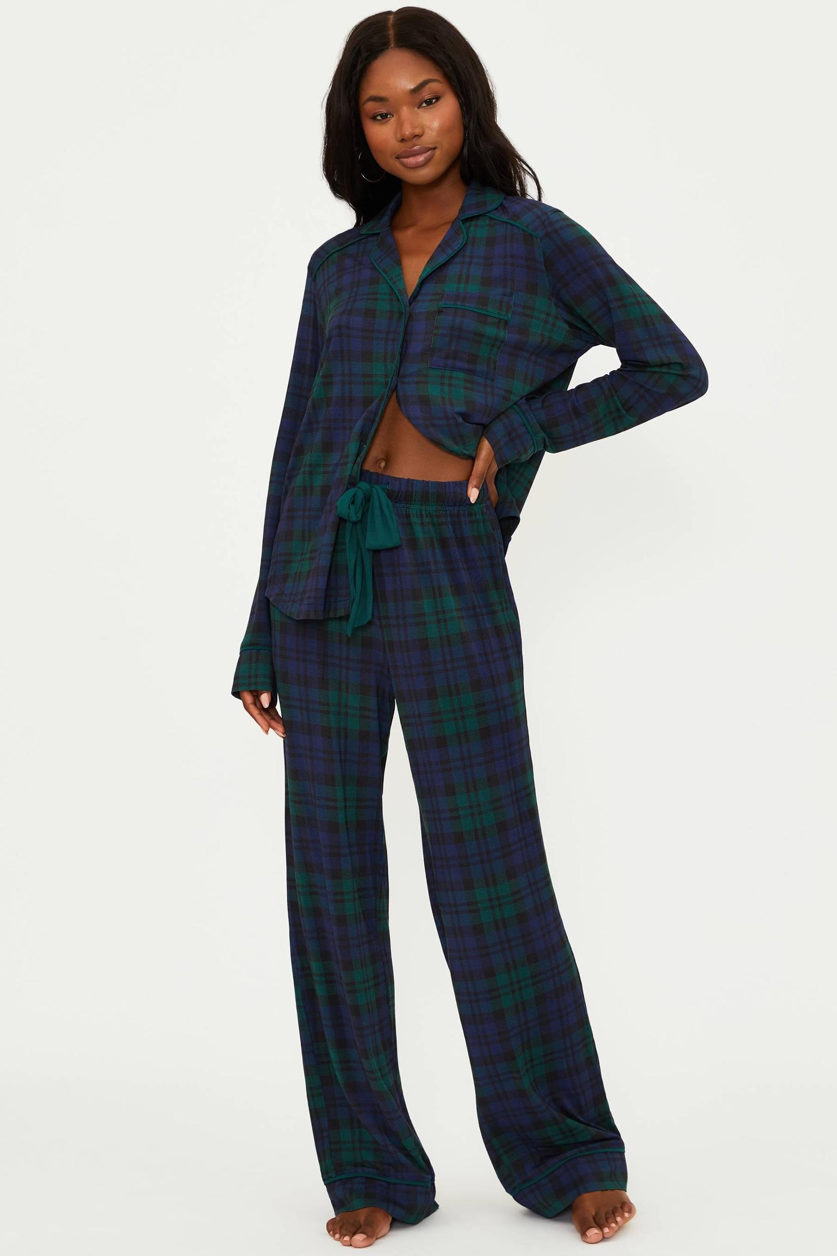 Livy Top & Connie Pant Set Wintergreen Plaid Product Image