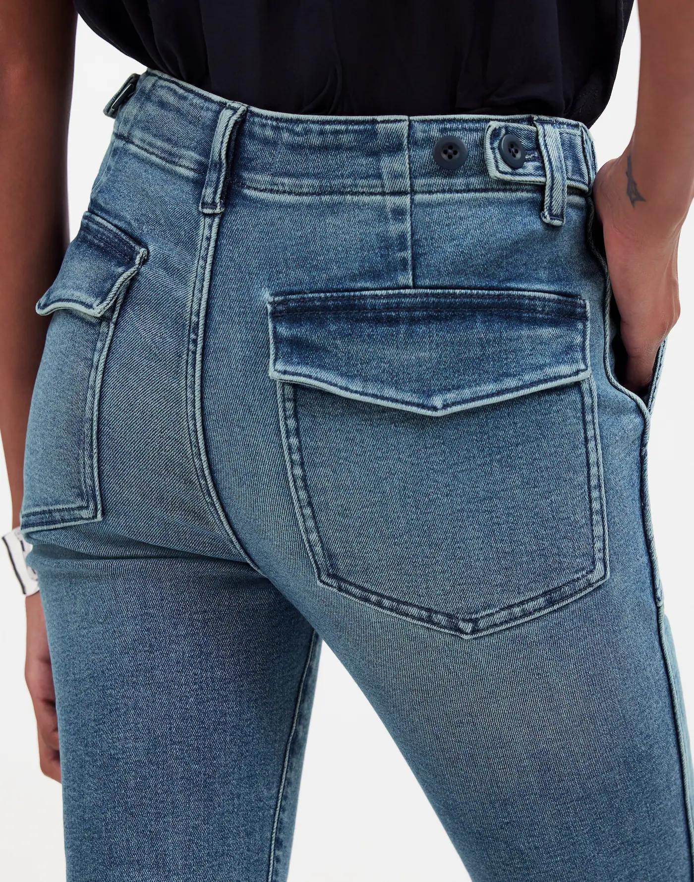 Mid-Rise Stovepipe Jeans in Shealy Wash: Raw-Hem Edition Product Image