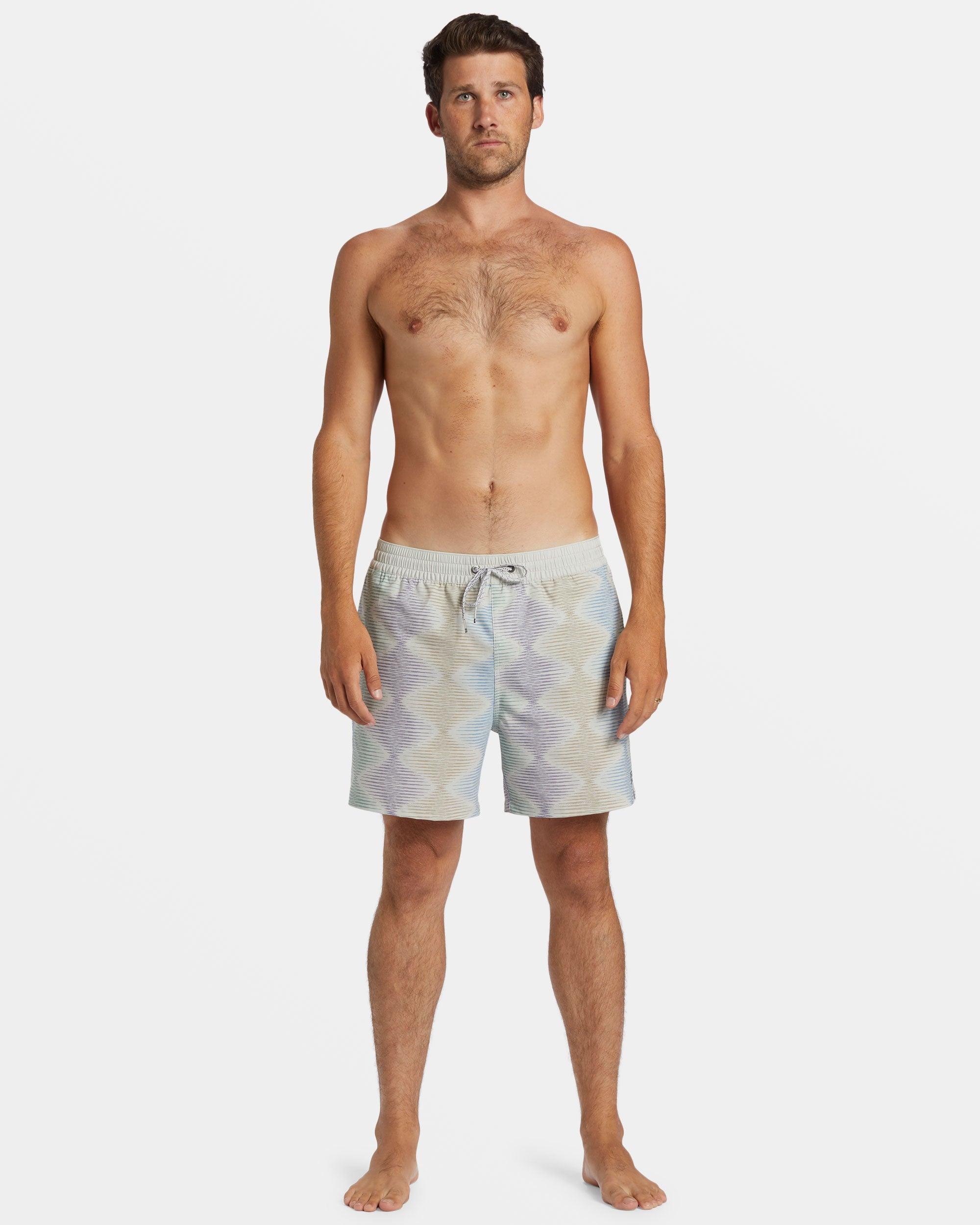 Good Times Layback 16" Swim Trunks - Fog Male Product Image