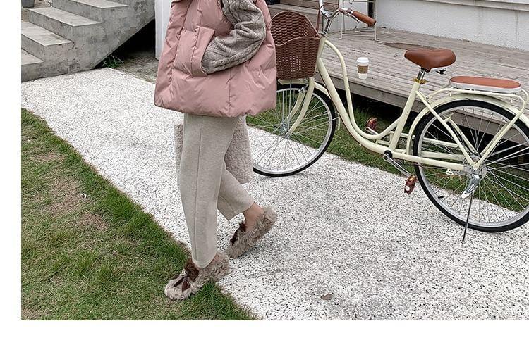 Plain Zip Puffer Vest Product Image