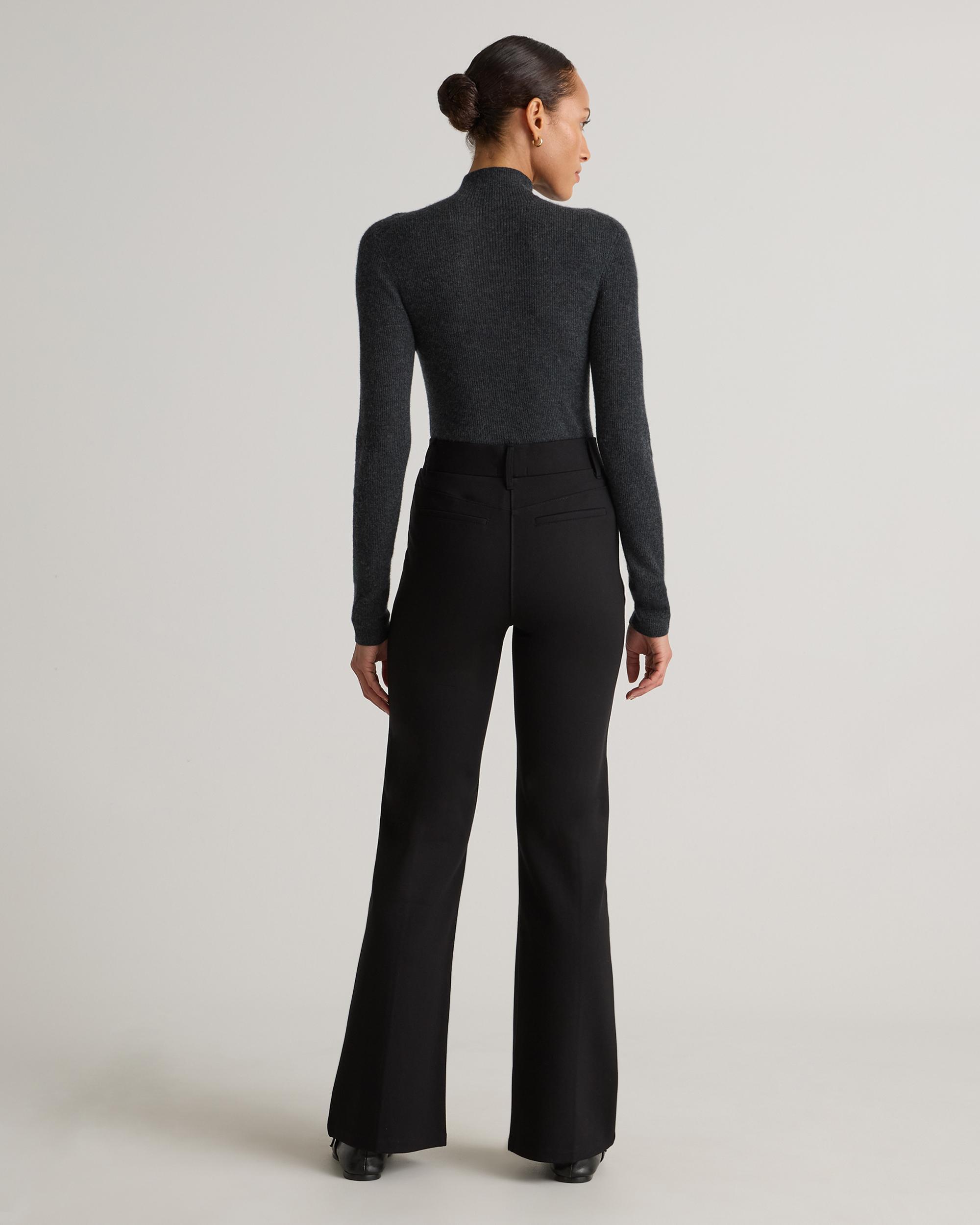 Quince | Women's Ultra-Stretch Ponte Flare Leg Pants Size XS, Rayon Product Image