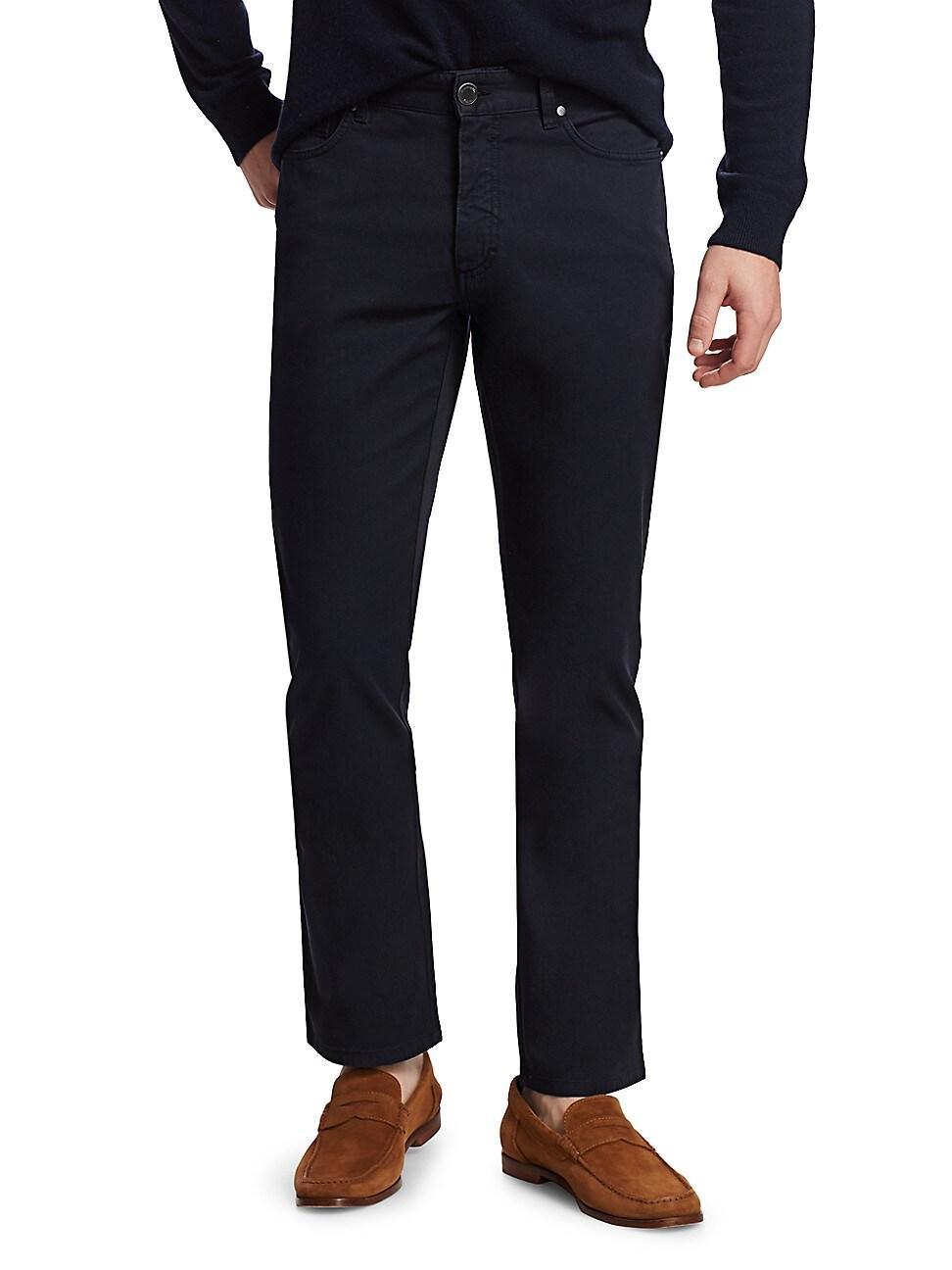 Mens Cotton Canvas Regular-Fit Chino Pants Product Image