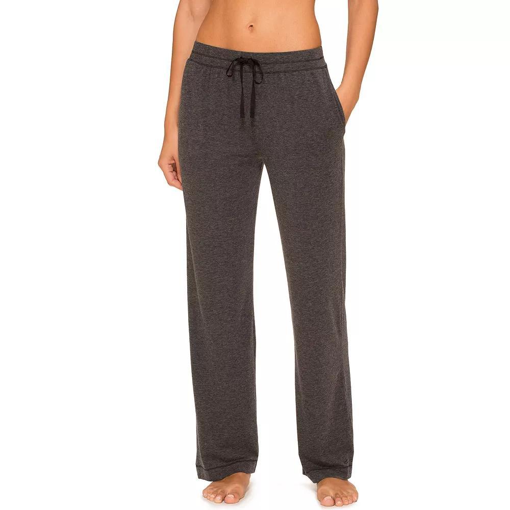 Women's Cuddl Duds® Essentials Pajama Pants, Size: Medium, Dark Plum Grey Product Image
