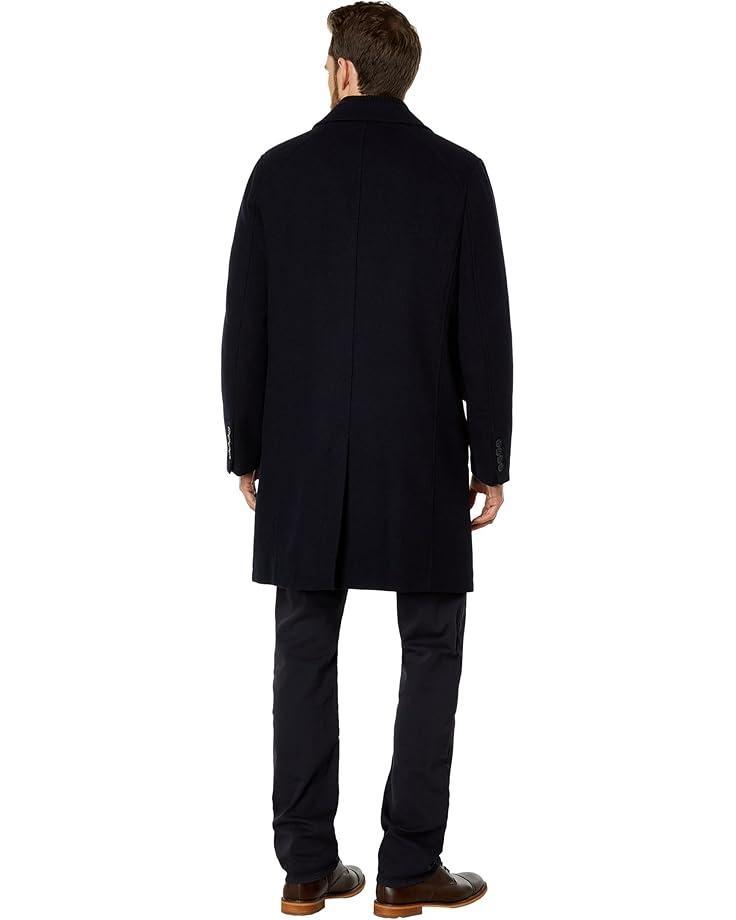 37" Melton Wool Notched Collar Coat with Welt Body Pockets Product Image