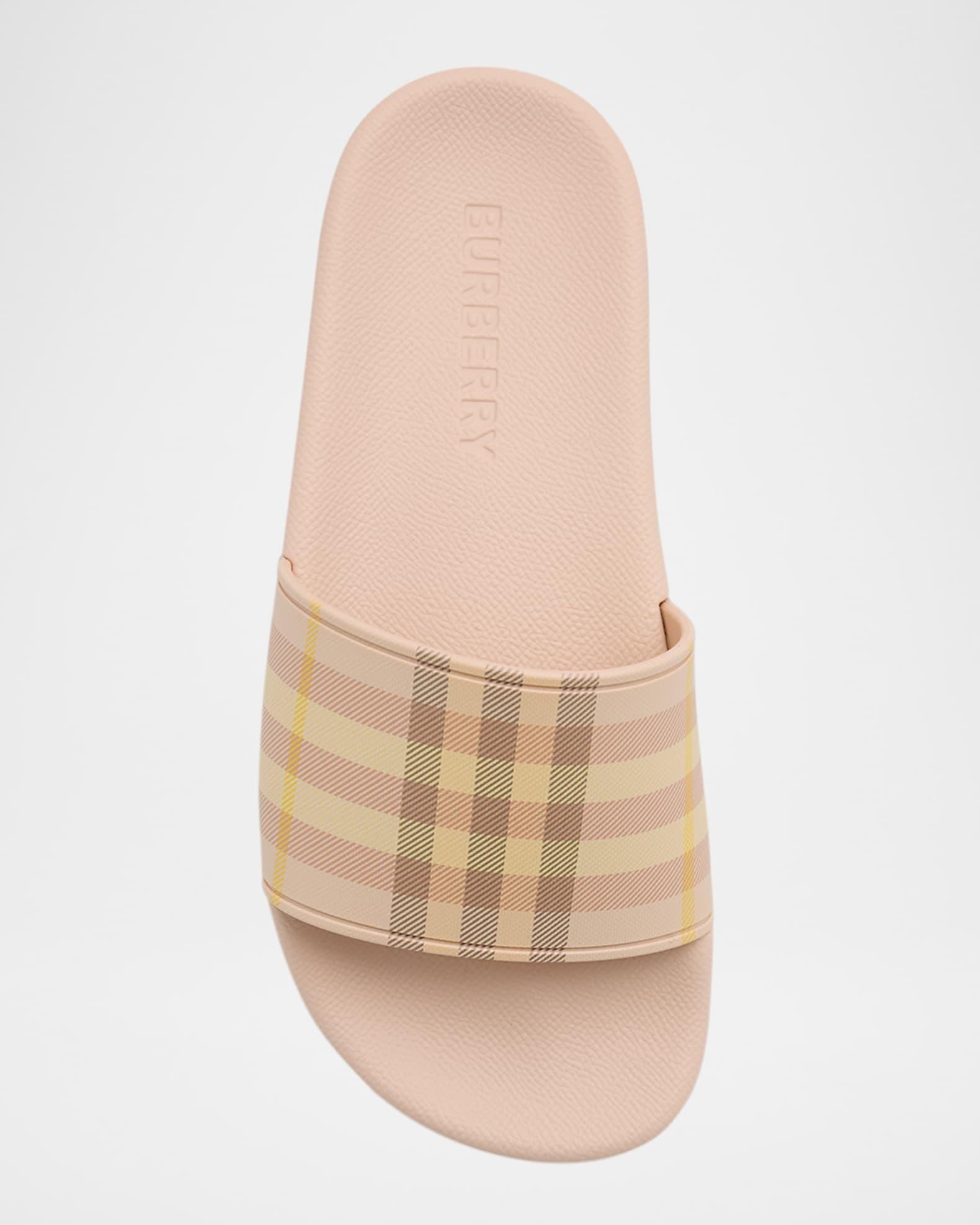 Furley Check Slide Sandals Product Image