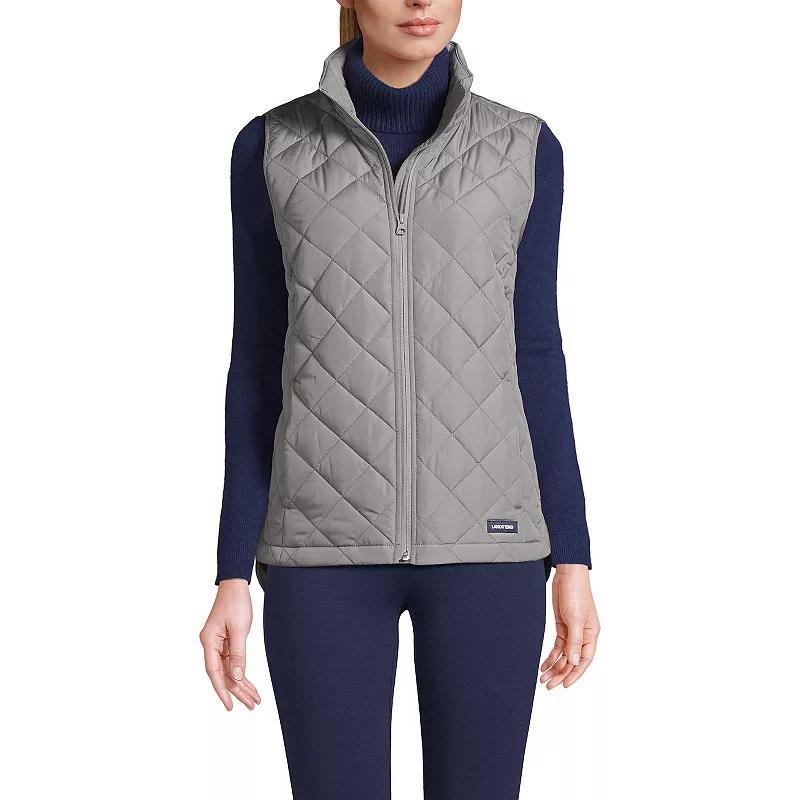 Petite Lands' End Insulated Vest, Women's, Size: Small Petite, Dark Green Green Product Image