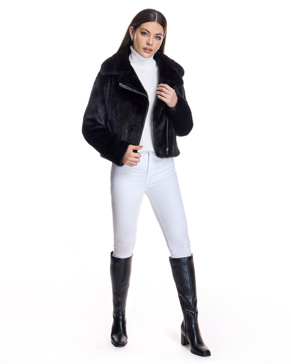 Mink Moto Jacket Product Image