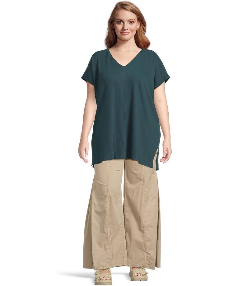 Willow Wide Leg Stretch Poplin Pants Product Image