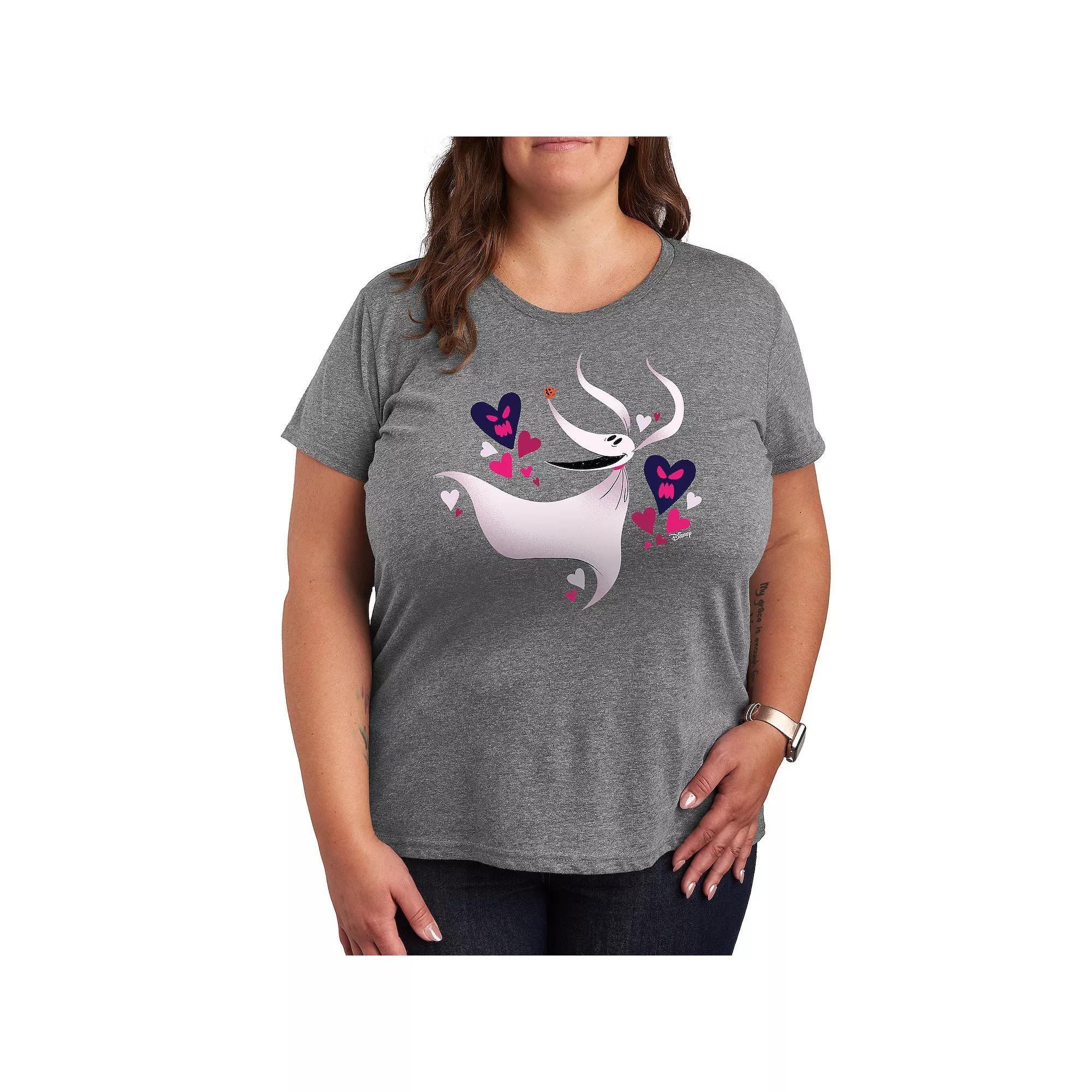 Disneys The Nightmare Before Christmas Zero Plus Graphic Tee, Womens Grey Gray Product Image