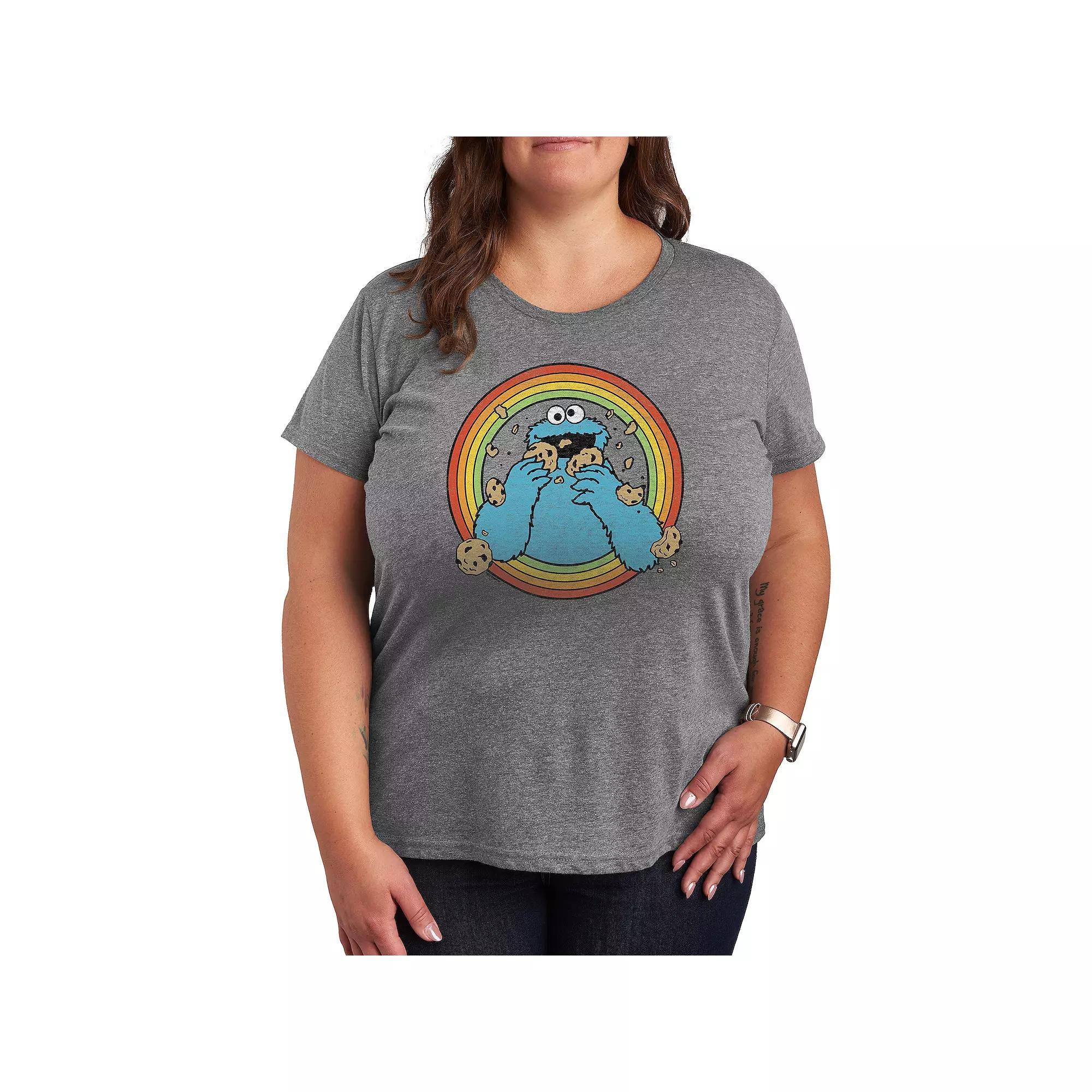 Plus Peanuts Snoopy Every Bunny Loves Me Graphic Tee, Womens Grey Gray Product Image