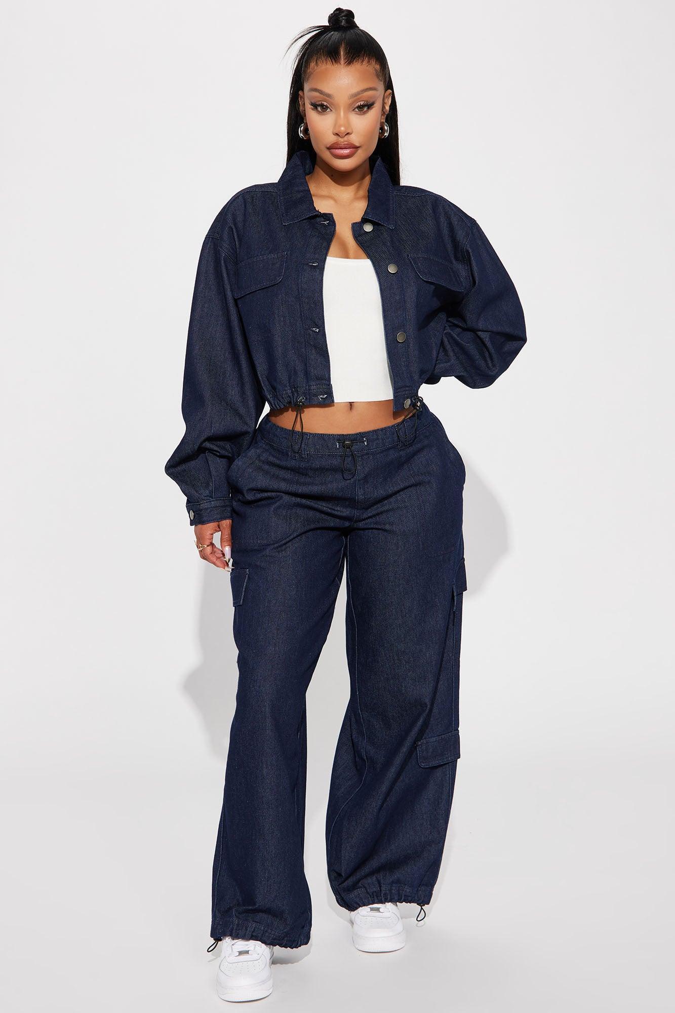 High Road Denim Jogger Jeans - Dark Wash Product Image