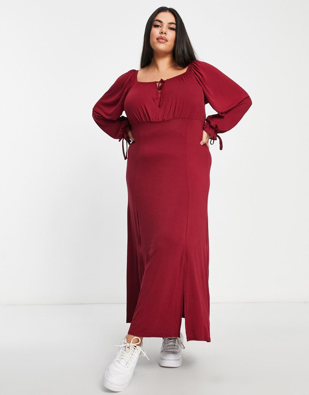Yours Exclusive milkmaid midi dress Product Image