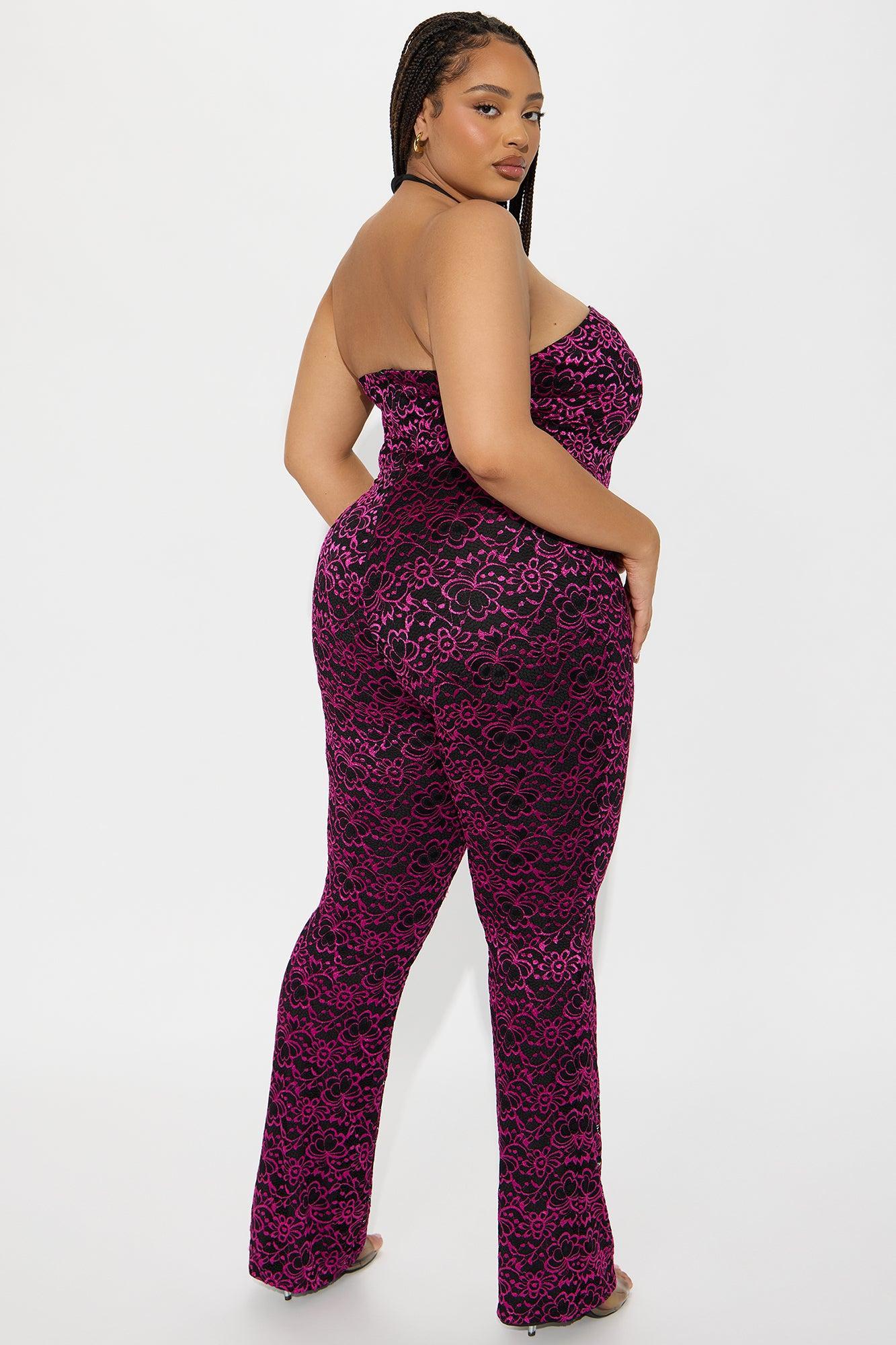 One More Night Lace Jumpsuit - Black/combo Product Image