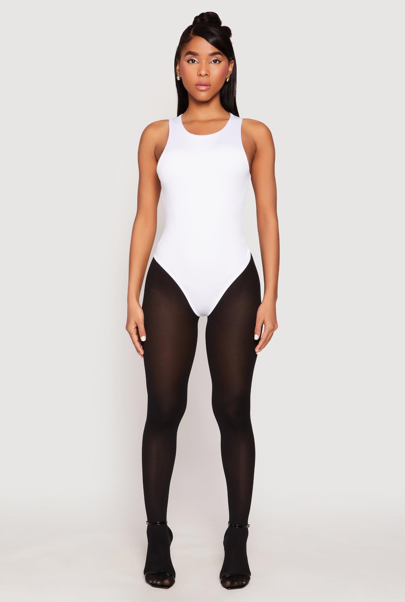 Womens Daisy Crew Neck Thong Bodysuit Product Image