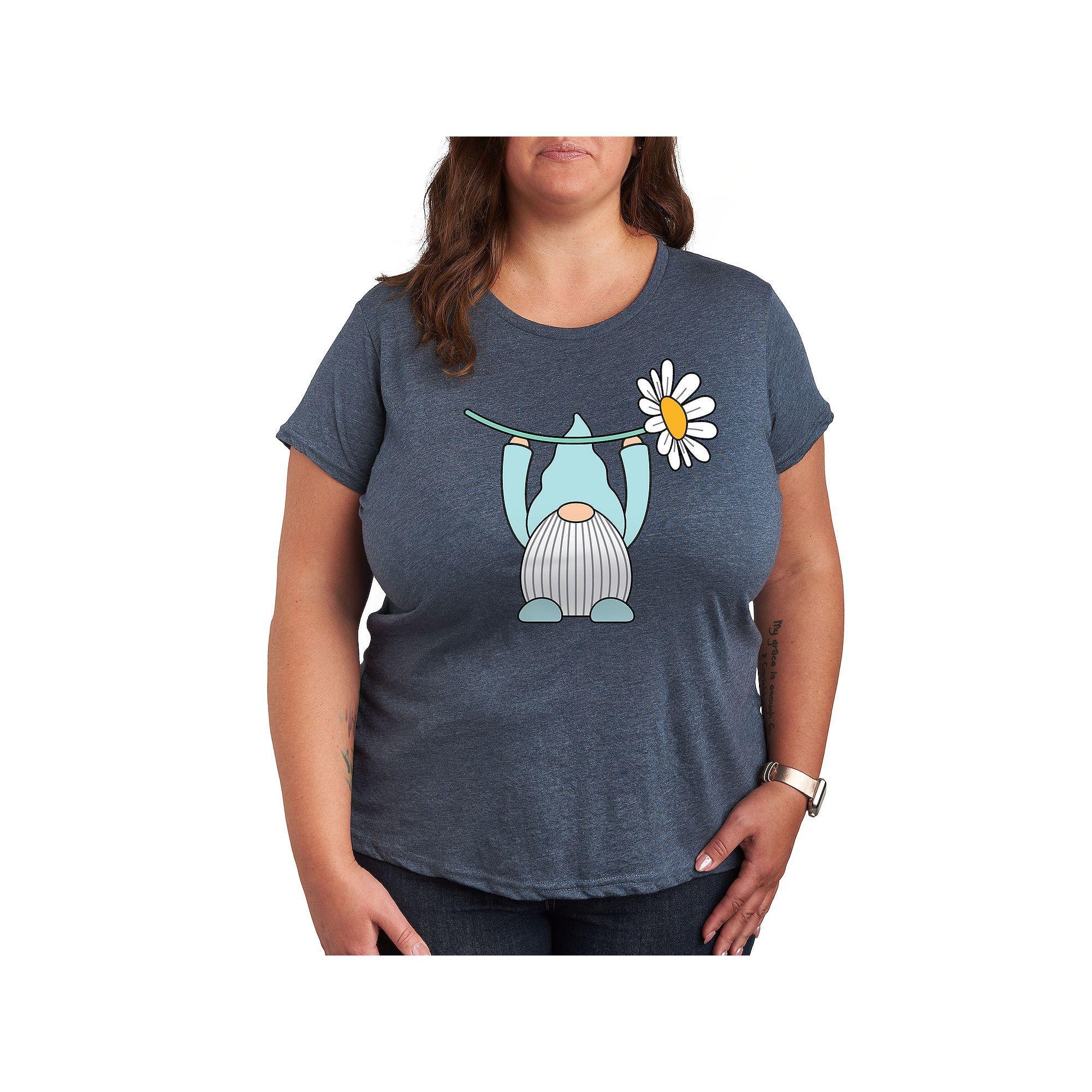 Womens Coffee Then Chaos Graphic Tee, Girls Grey Blue Product Image