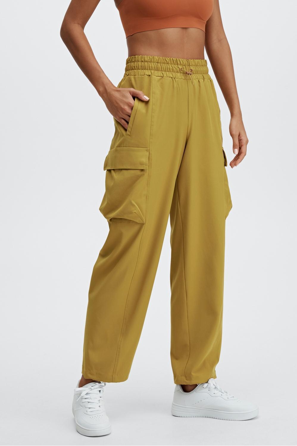 Fabletics Eleanor Cargo Track Pant Womens green Size XXS Product Image