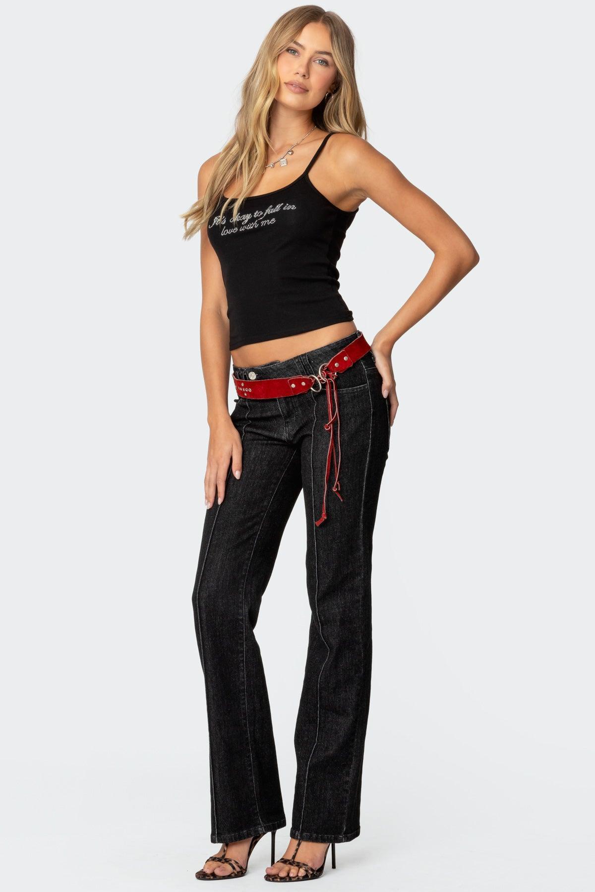 Avril Boot Cut Low Rise Jeans Product Image