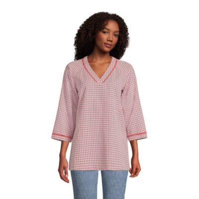 Petite Lands End V-Neck Tunic Top, Womens Product Image