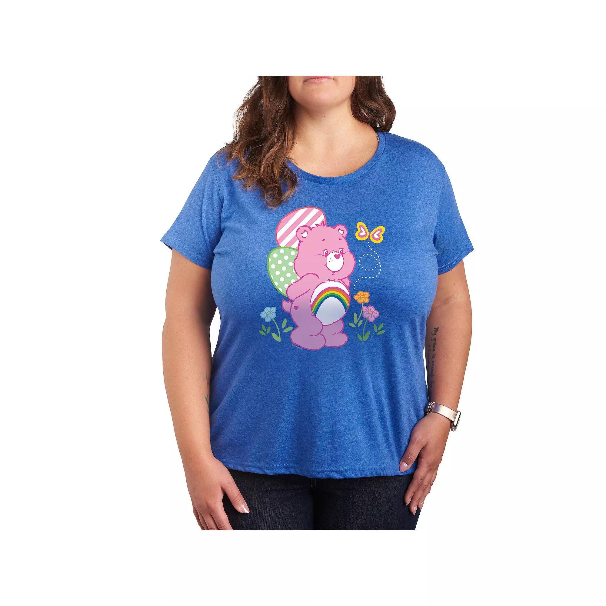 Plus Mushroom Gnome Graphic Tee, Womens Heather Grey Product Image
