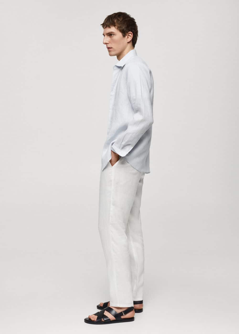 Mango Mens Cotton Trousers Product Image