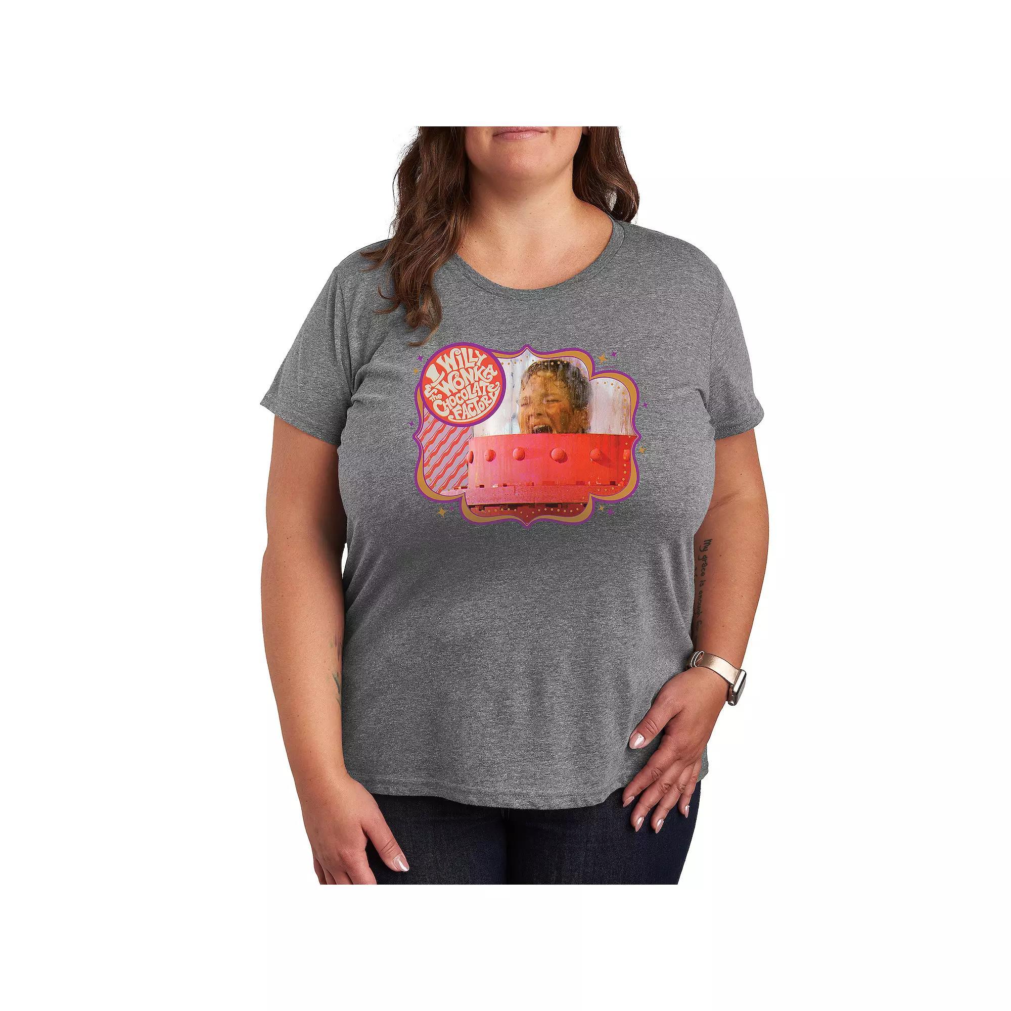 Plus Grandma Visit Hug Graphic Tee, Womens Heather Grey Product Image