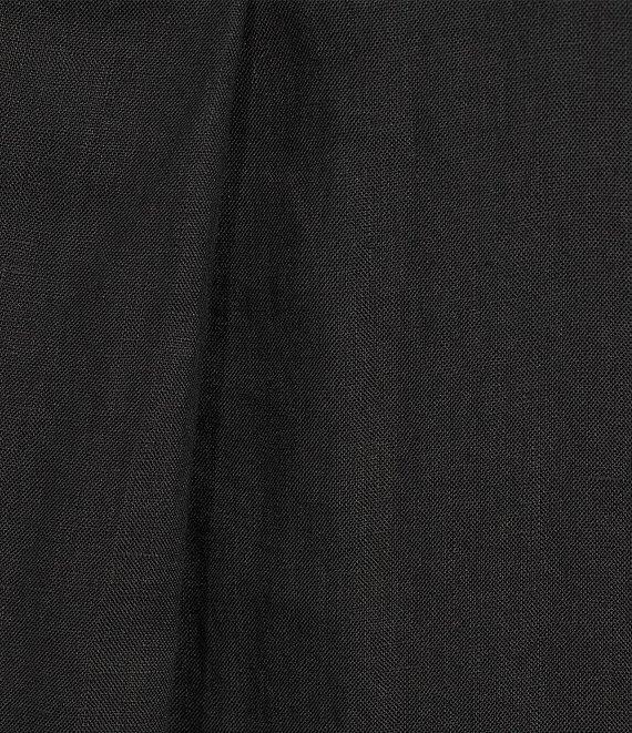 Eileen Fisher Plus Size Organic Linen Notch Collar Cap Sleeve Shirtdress Product Image