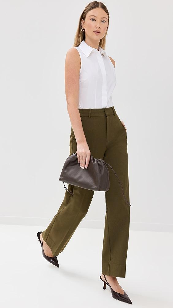 Good American Poplin Fitted Tank Bodysuit | Shopbop Product Image