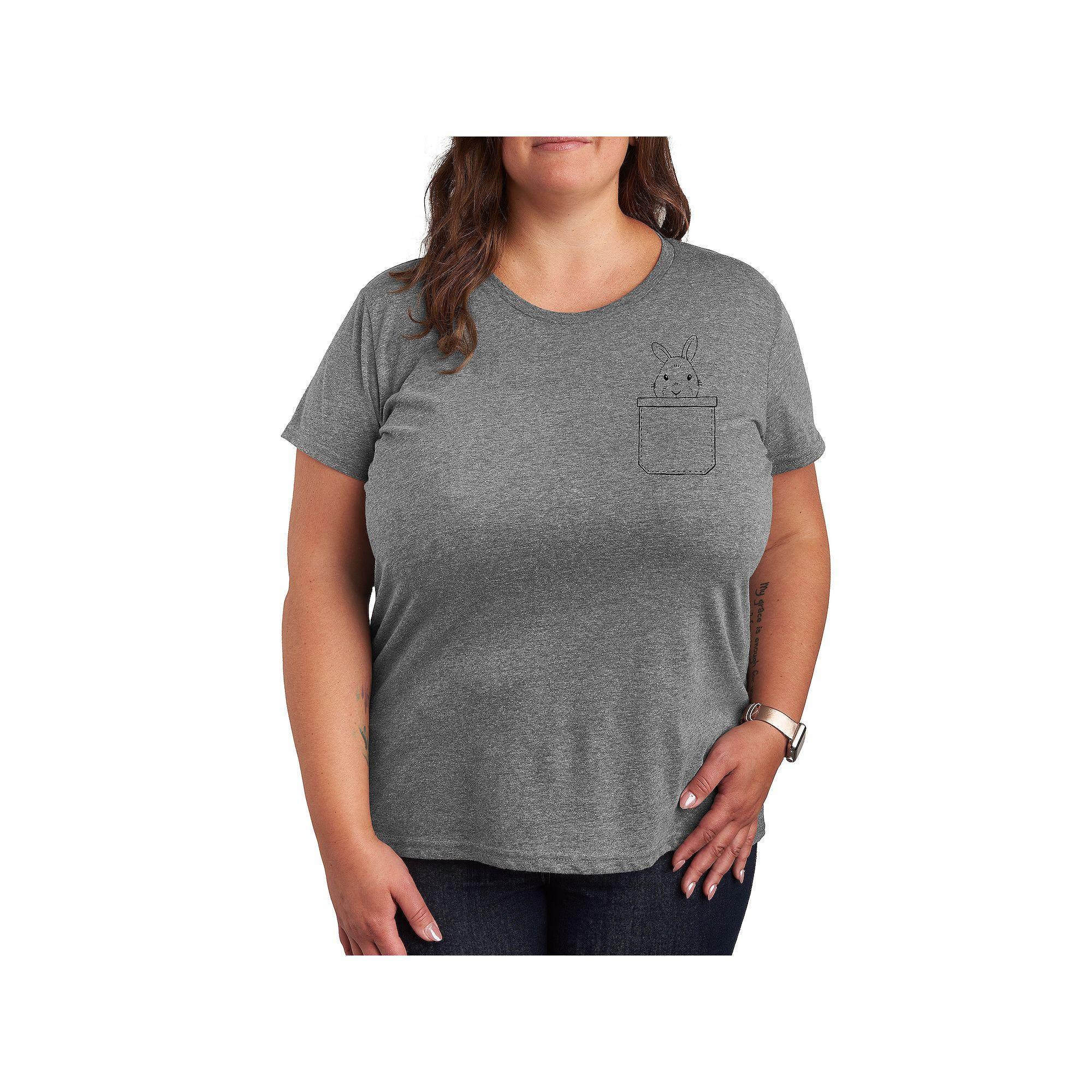 Plus Spread Kindness Like Wildflowers Graphic Tee, Womens Grey Gray Product Image