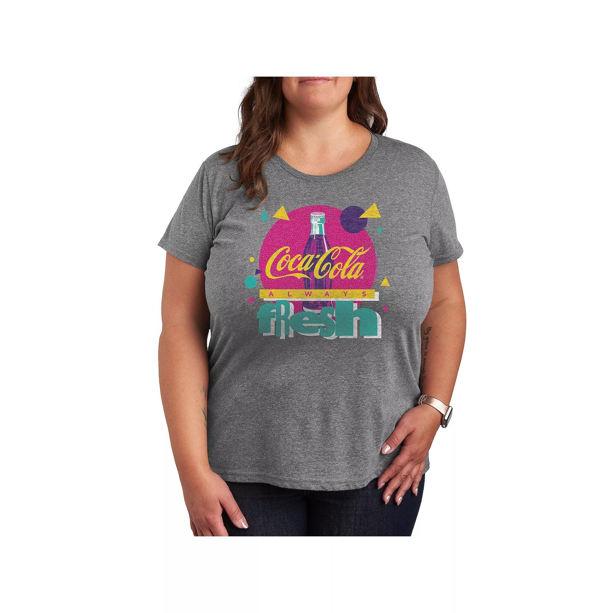 Disneys Mickey & Minnie Mouse Plus Size XOXO Graphic Tee, Womens Grey Gray Product Image