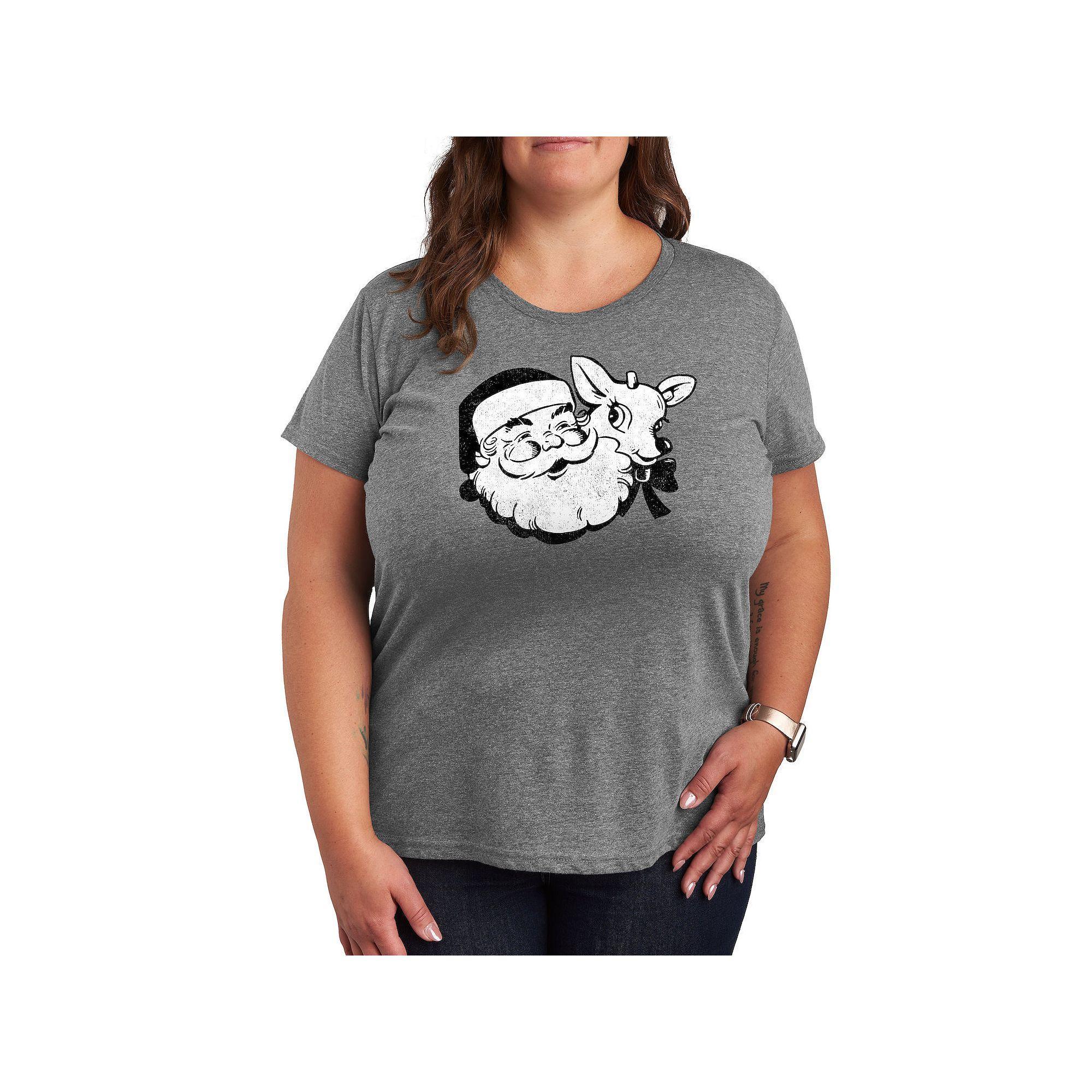 Plus Peanuts Lucy This Is How Eye Roll Graphic Tee, Women's, Size: 2XL, Grey Gray Product Image