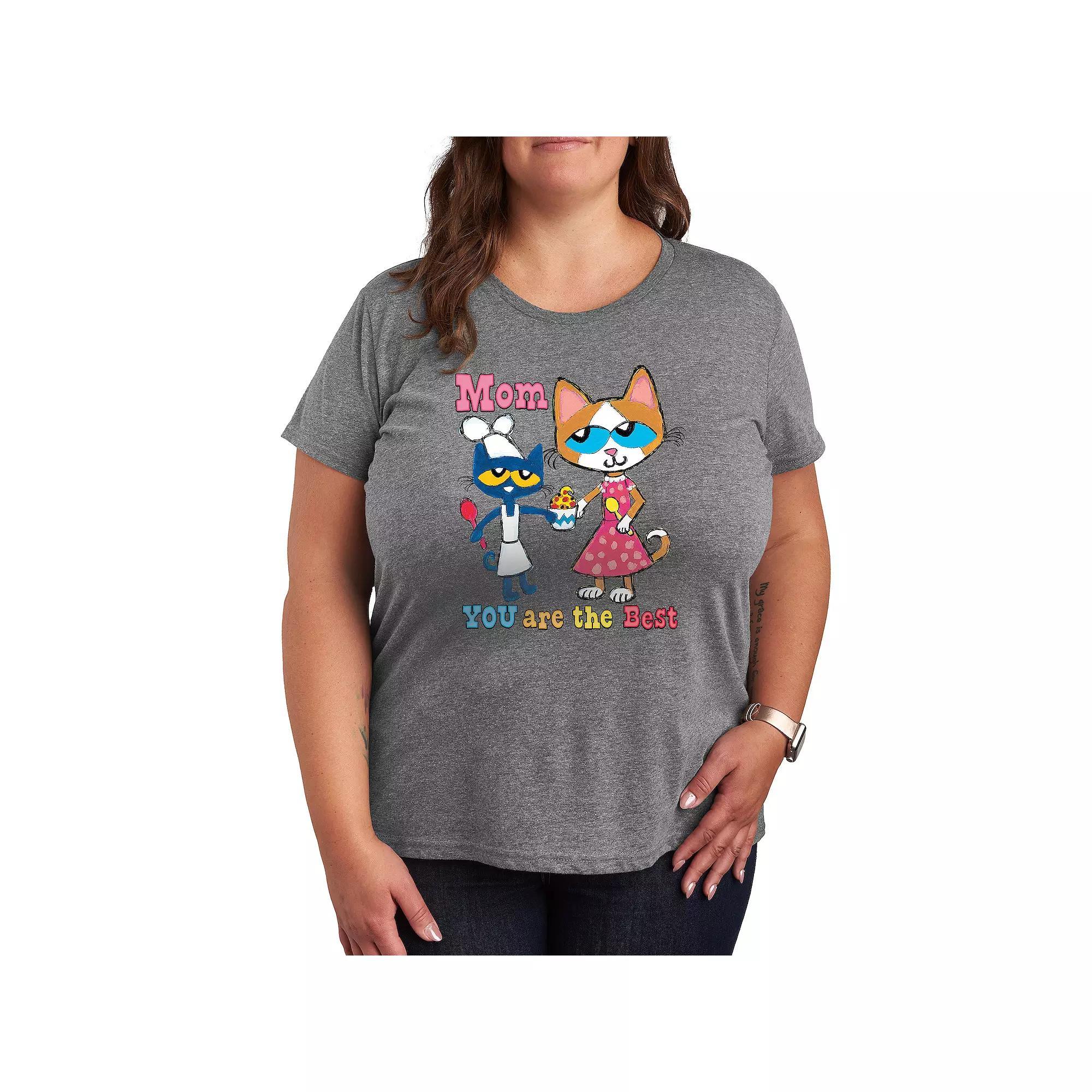 Plus Pete the Cat The Best Mom Graphic Tee, Womens Product Image