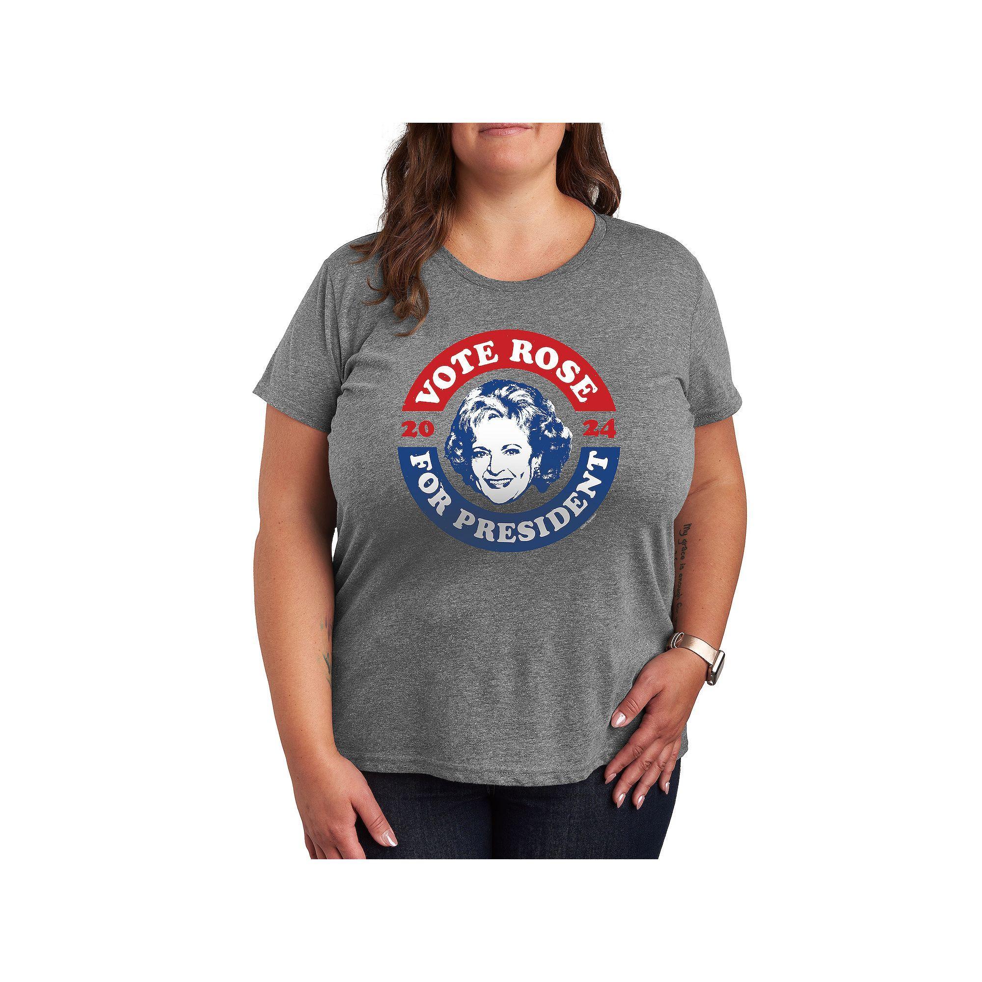 Plus Pete the Cat St. Patricks Day Pete Face Graphic Tee, Womens Grey Gray Product Image