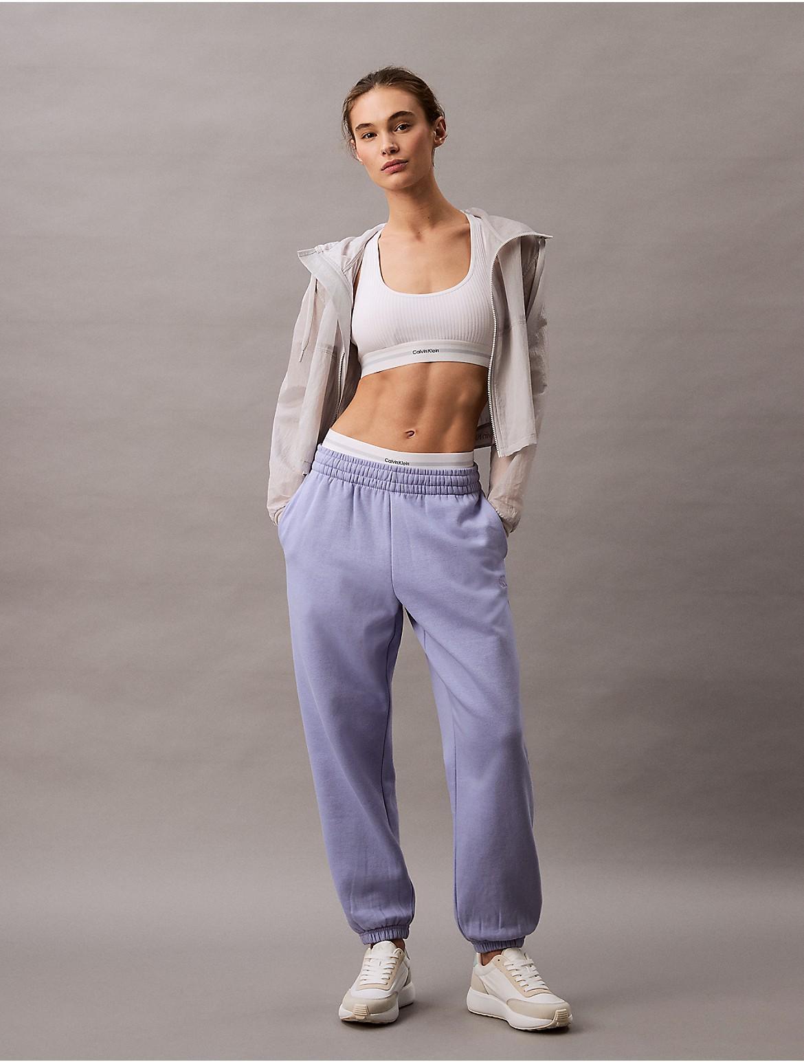 Calvin Klein Women's Archive Logo Fleece Joggers - Black - XL Product Image